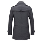 Hadrian - Men's Layered Wool-Blend Overcoat