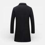 Harrison - Men's Wool-Blend Coat with Stand Collar