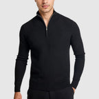 Harvey - Men's Cashmere Blend Quarter-Zip Pullover