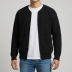 Henrik - Men's Full-Zip Ribbed Cardigan