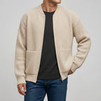 Henrik - Men's Full-Zip Ribbed Cardigan