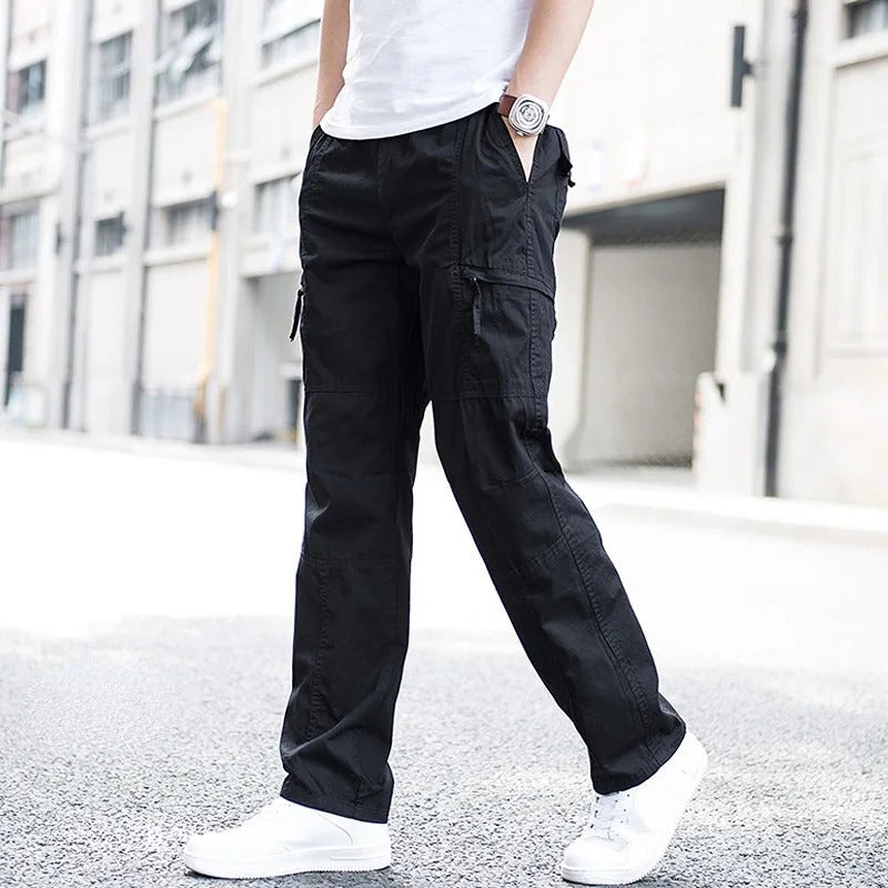 Hudson - Men's Relaxed-Fit Cargo Pants with Side Pockets