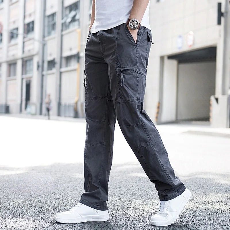 Hudson - Men's Relaxed-Fit Cargo Pants with Side Pockets