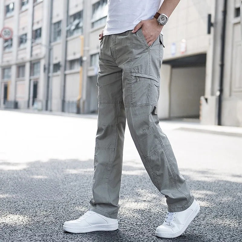 Hudson - Men's Relaxed-Fit Cargo Pants with Side Pockets