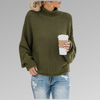 Iris - Women's Oversized Knit Turtleneck Sweater