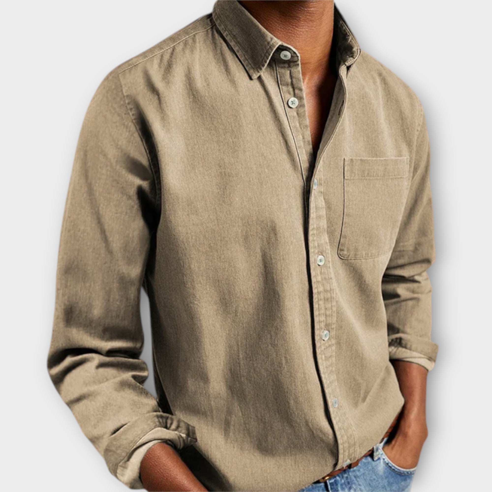Jameson - Men's Classic Denim Button-Up Shirt