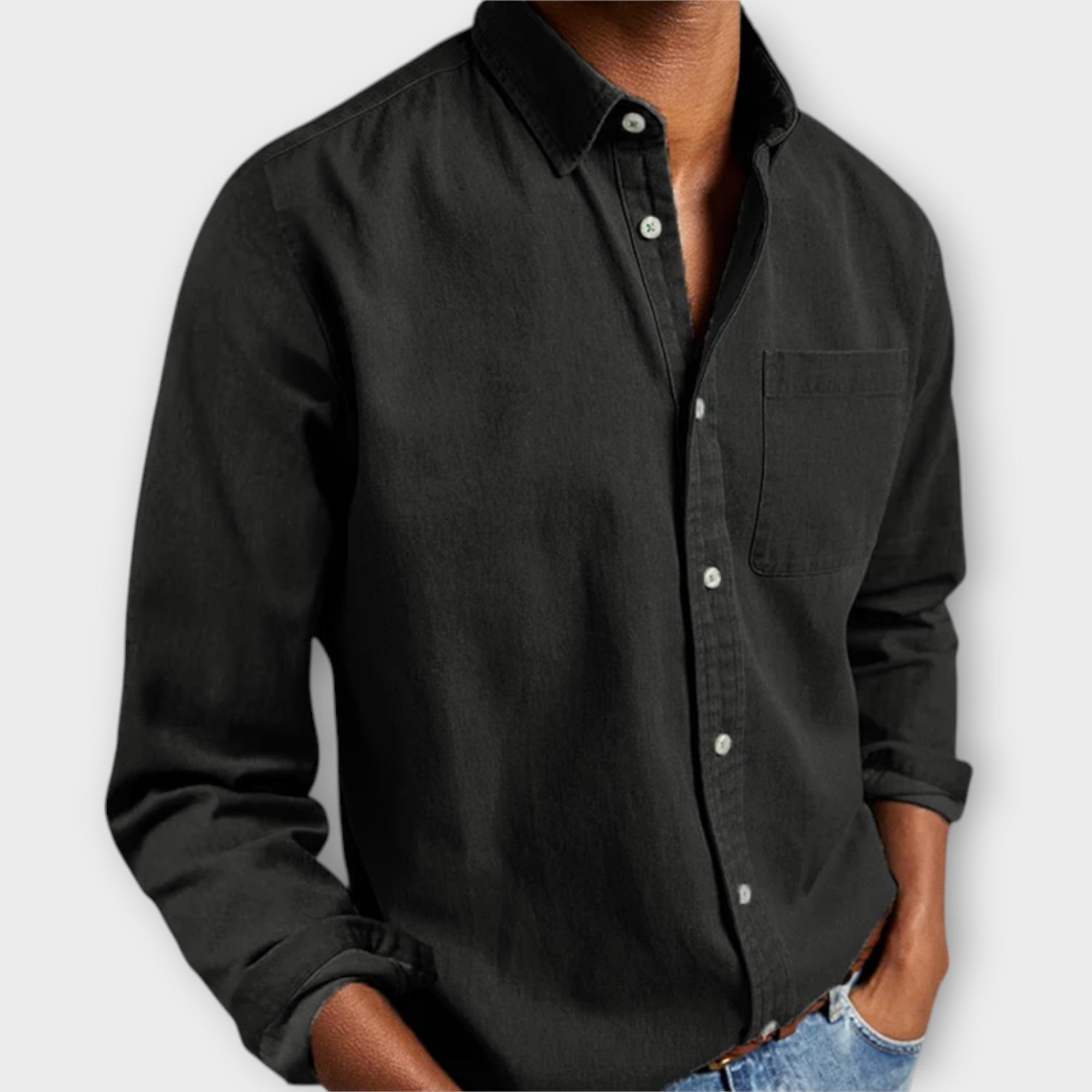 Jameson - Men's Classic Denim Button-Up Shirt