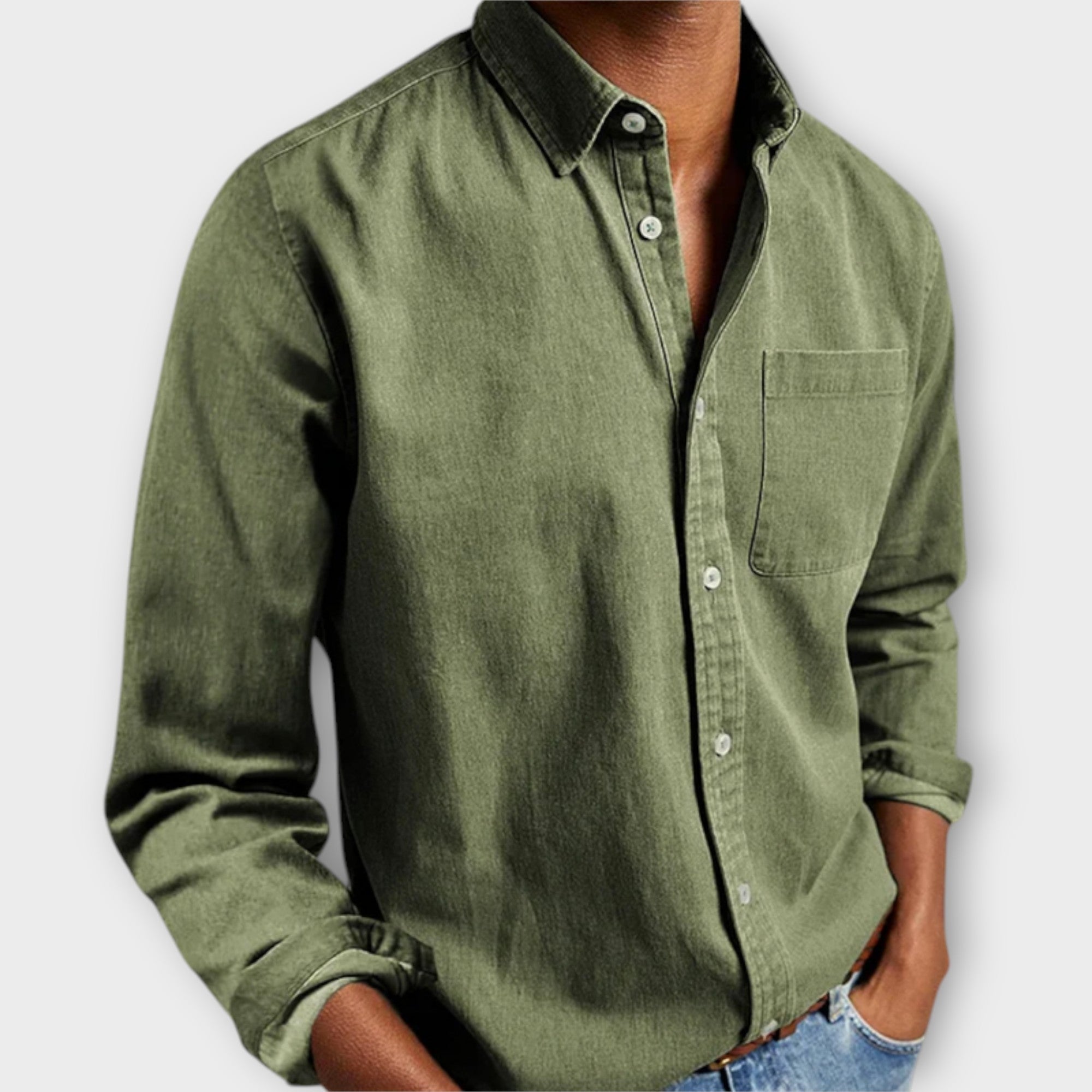 Jameson - Men's Classic Denim Button-Up Shirt
