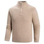 Jameson - Men's Half-Zip Mock Neck Ribbed Knit Sweater