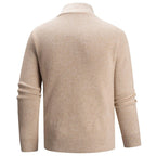 Jameson - Men's Half-Zip Mock Neck Ribbed Knit Sweater