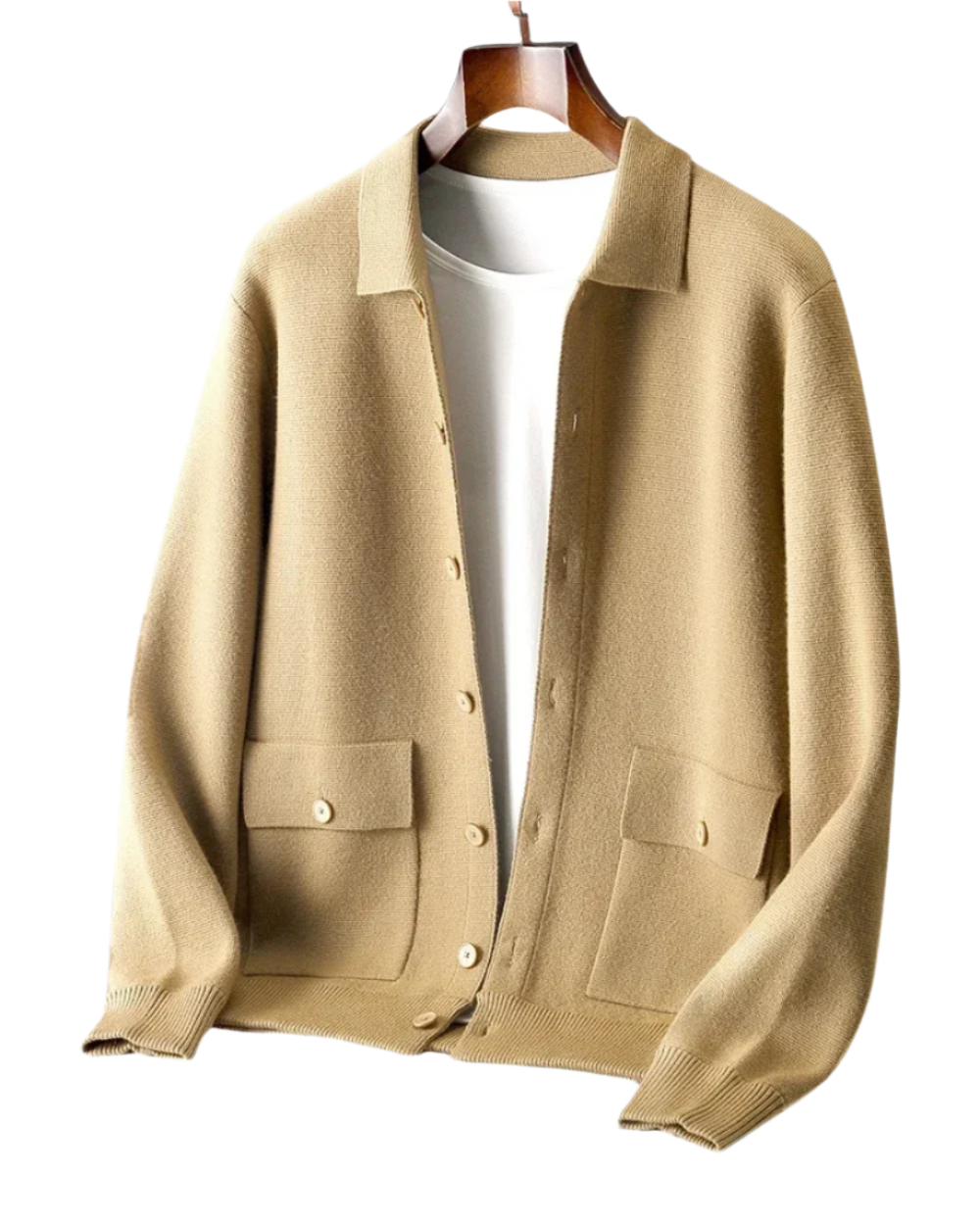 Jarrett - Men's Merino Wool Button Cardigan