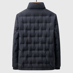 Jasper - Men's Quilted Down Puffer Jacket with Mock Neck