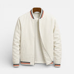 Jasper - Men's Zip-Front Bomber Jacket with Ribbed Cuffs