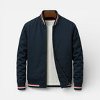 Jasper - Men's Zip-Front Bomber Jacket with Ribbed Cuffs