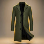 Jayden - Men's Single-Breasted Wool Coat with Tailored Lapels