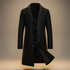 Jayden - Men's Single-Breasted Wool Coat with Tailored Lapels