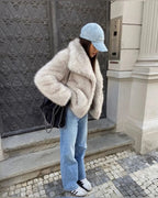 Kendra - Women's Oversized Faux Fur Jacket