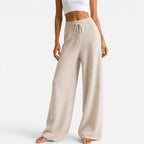 Kennedy - Women's Wide-Leg Cashmere Knit Pants