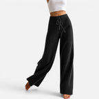 Kennedy - Women's Wide-Leg Cashmere Knit Pants