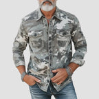 Keswick - Men's Camo Shirt Jacket with Chest Pockets