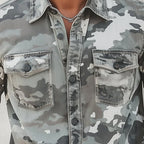 Keswick - Men's Camo Shirt Jacket with Chest Pockets