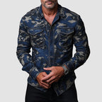 Keswick - Men's Camo Shirt Jacket with Chest Pockets