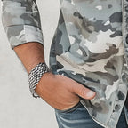 Keswick - Men's Camo Shirt Jacket with Chest Pockets