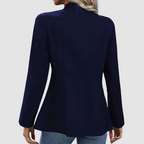 Lennie - Women's Double-Breasted Blazer with Metallic Buttons