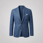 Lucian - Men's Unstructured Linen Blazer with Notch Lapels