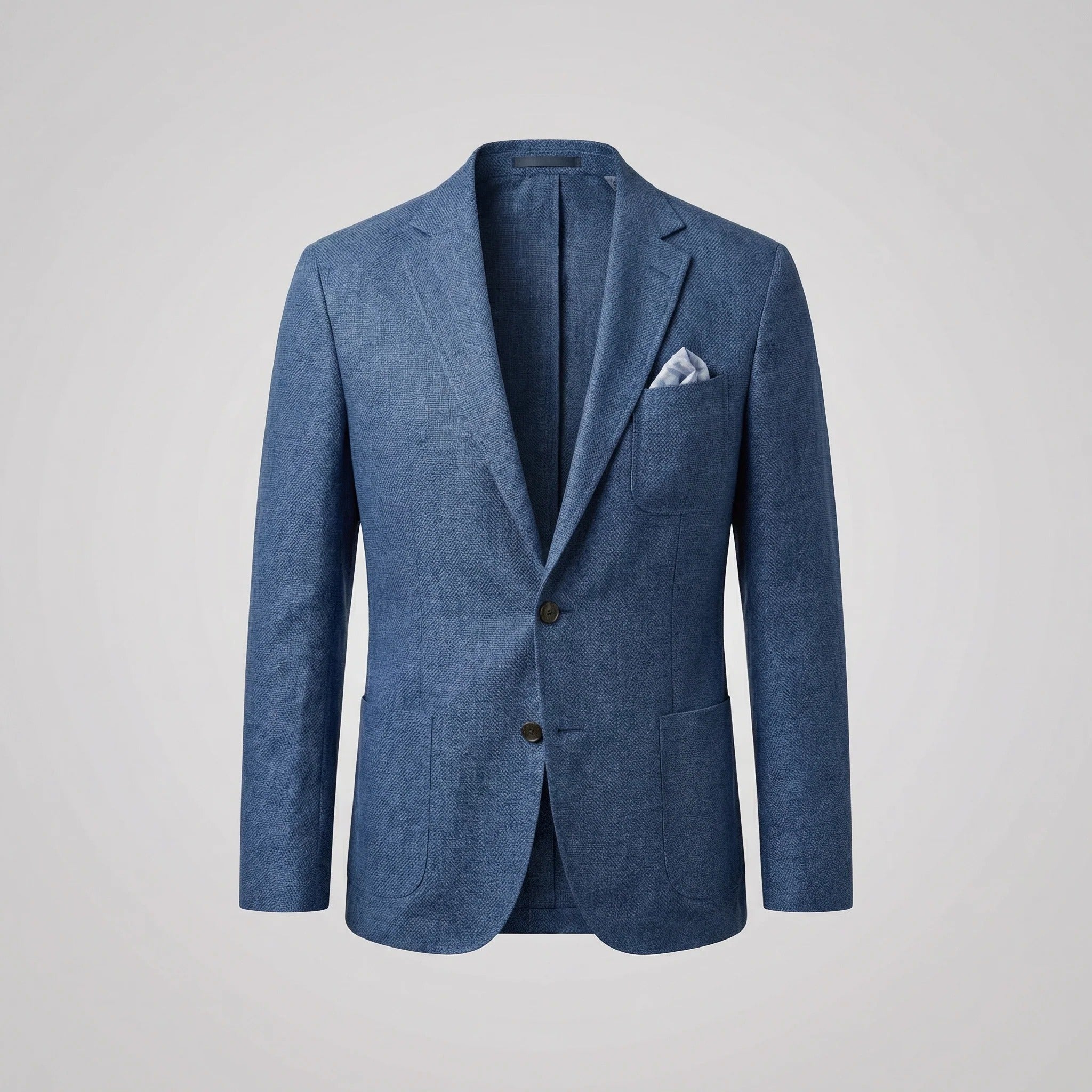 Lucian - Men's Unstructured Linen Blazer with Notch Lapels