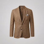 Lucian - Men's Unstructured Linen Blazer with Notch Lapels