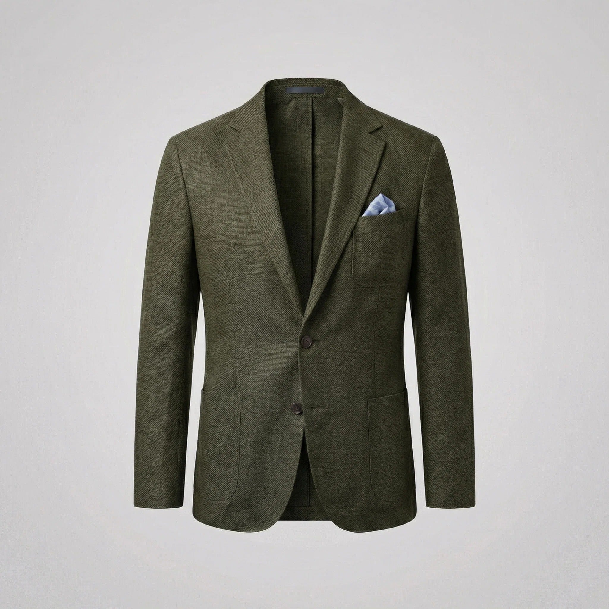 Lucian - Men's Unstructured Linen Blazer with Notch Lapels
