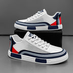 Lucio - Men's Lace-Up Sneakers with Mesh Panelling