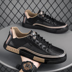 Lucio - Men's Lace-Up Sneakers with Mesh Panelling