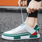 Lucio - Men's Lace-Up Sneakers with Mesh Panelling