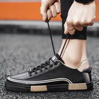 Lucio - Men's Lace-Up Sneakers with Mesh Panelling