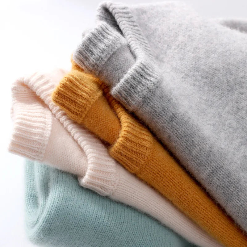 Lysander - Men's Ribbed Cashmere Blend Crewneck Sweater