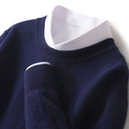 Lysander - Men's Ribbed Cashmere Blend Crewneck Sweater