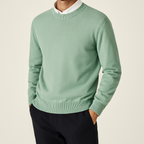 Lysander - Men's Ribbed Cashmere Blend Crewneck Sweater