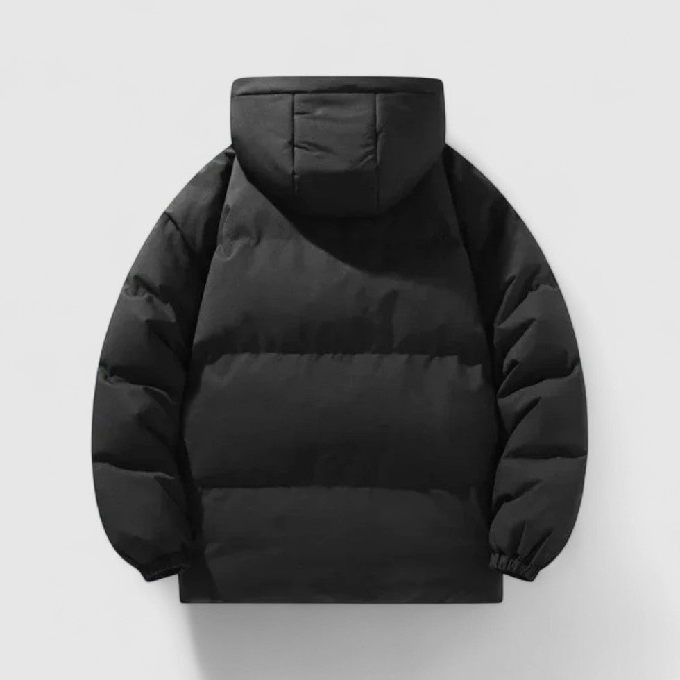 Marcus - Men's Quilted Puffer Jacket with Detachable Hood