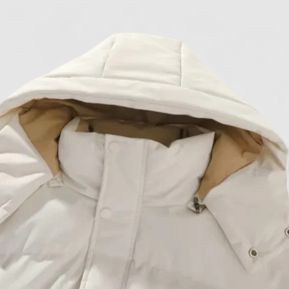 Marcus - Men's Quilted Puffer Jacket with Detachable Hood
