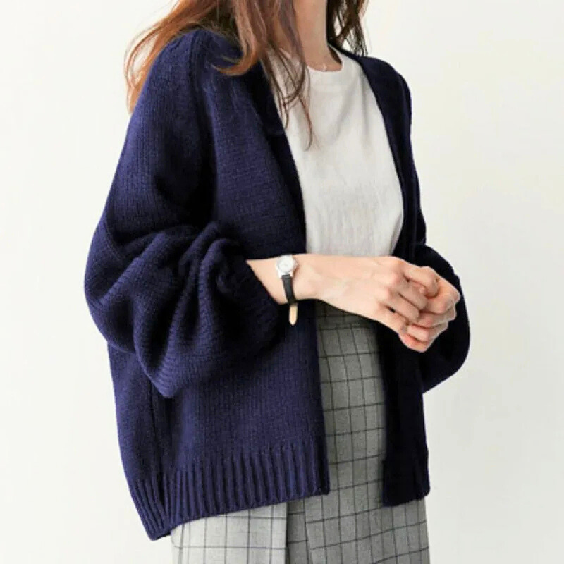 Margery - Women's Relaxed Knit Cardigan with Drop Shoulders