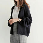 Margery - Women's Relaxed Knit Cardigan with Drop Shoulders