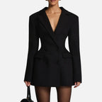 Margot - Women's Double-Breasted Blazer Dress