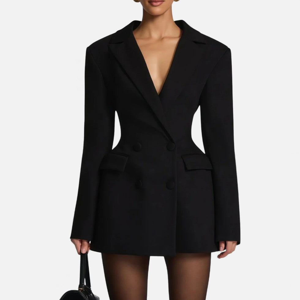 Margot - Women's Double-Breasted Blazer Dress