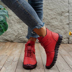 Margot - Women's Lace-Up Ankle Boots with Whipstitched Sole