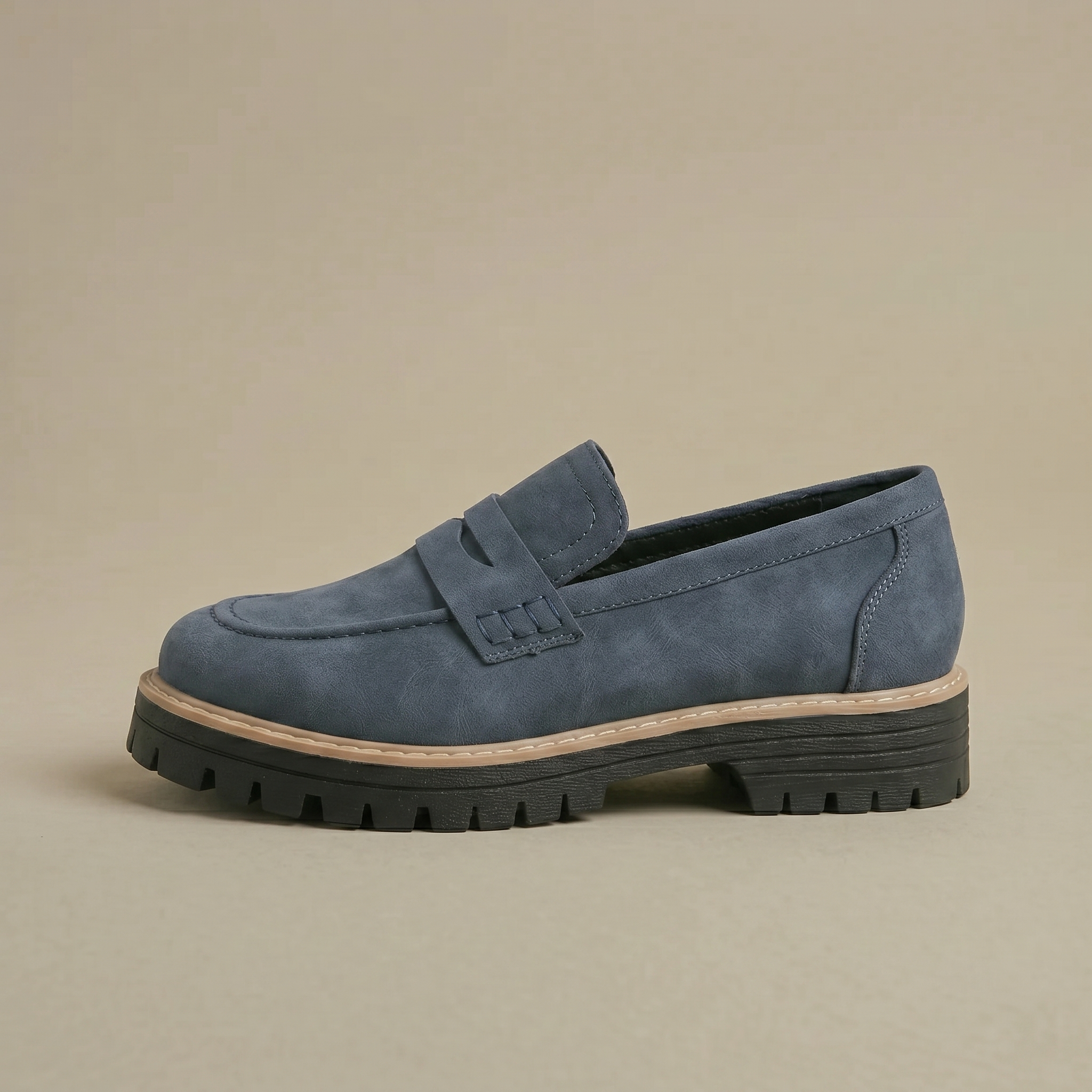 Margot - Women's Lug-Sole Penny Loafers