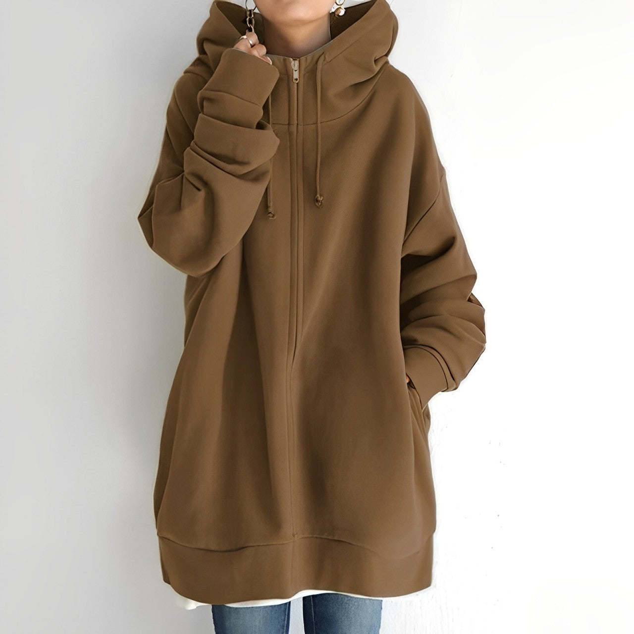 Margot - Women's Puffer Hoodie with Full-Length Zip