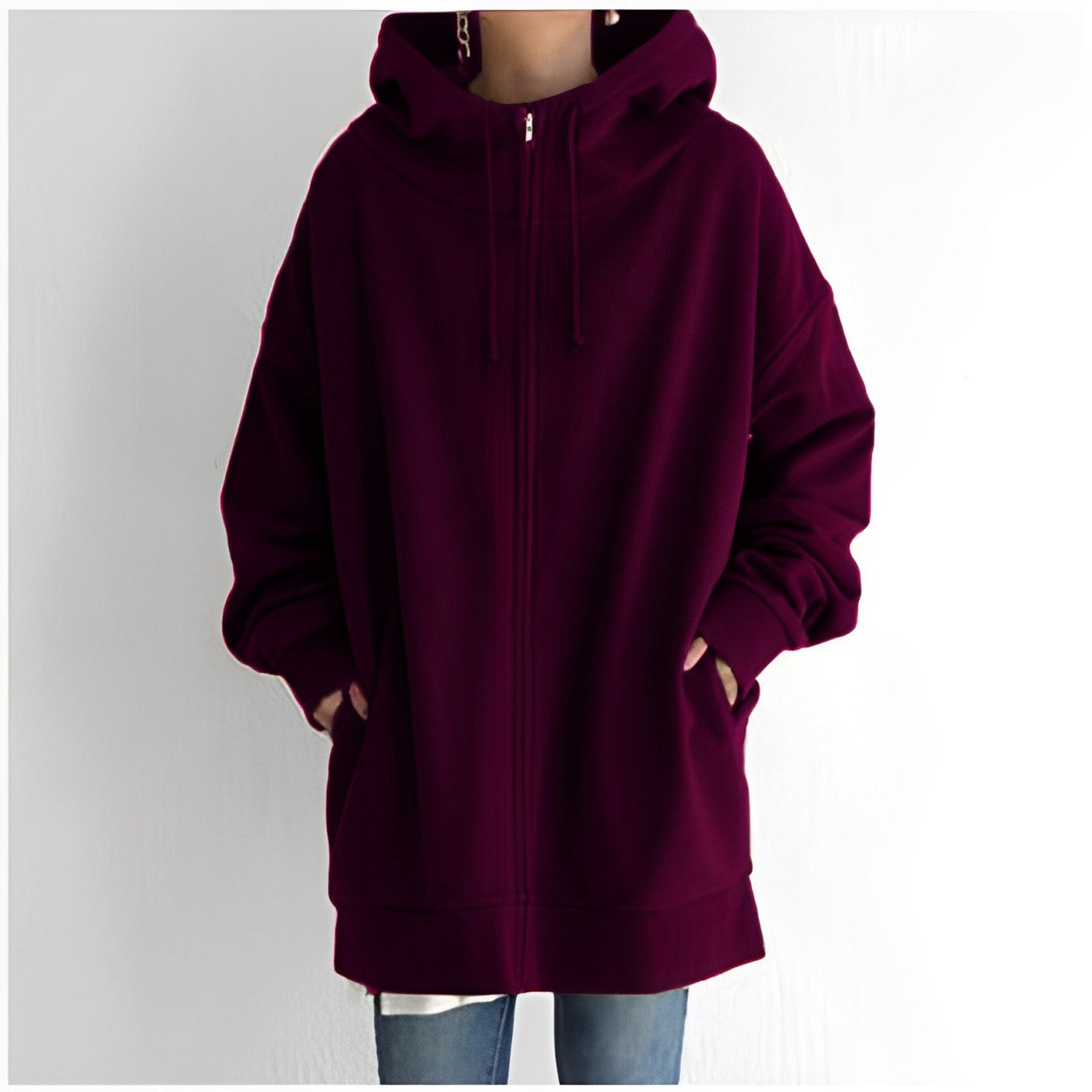 Margot - Women's Puffer Hoodie with Full-Length Zip