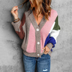 Mariana - Women's Ribbed Button-Front Cardigan